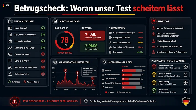 Betrugscheck: Woran unser Test scheitern lässt